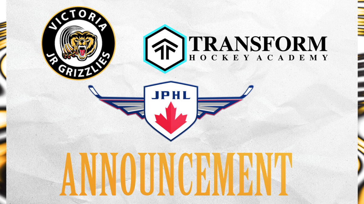 JR Grizzlies JPHL – Transform Hockey Academy Announcement